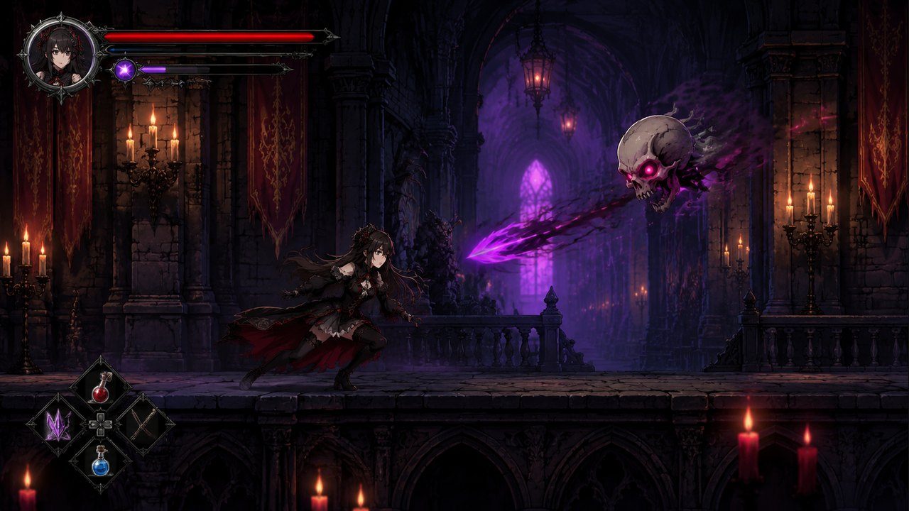 哥特少女勇闯恶魔城2 地图探索 资料图 3