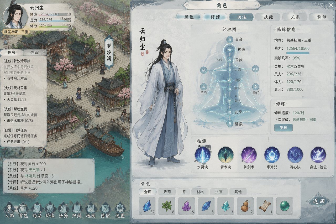 谪仙索欢录 国风修仙 实机截图 6