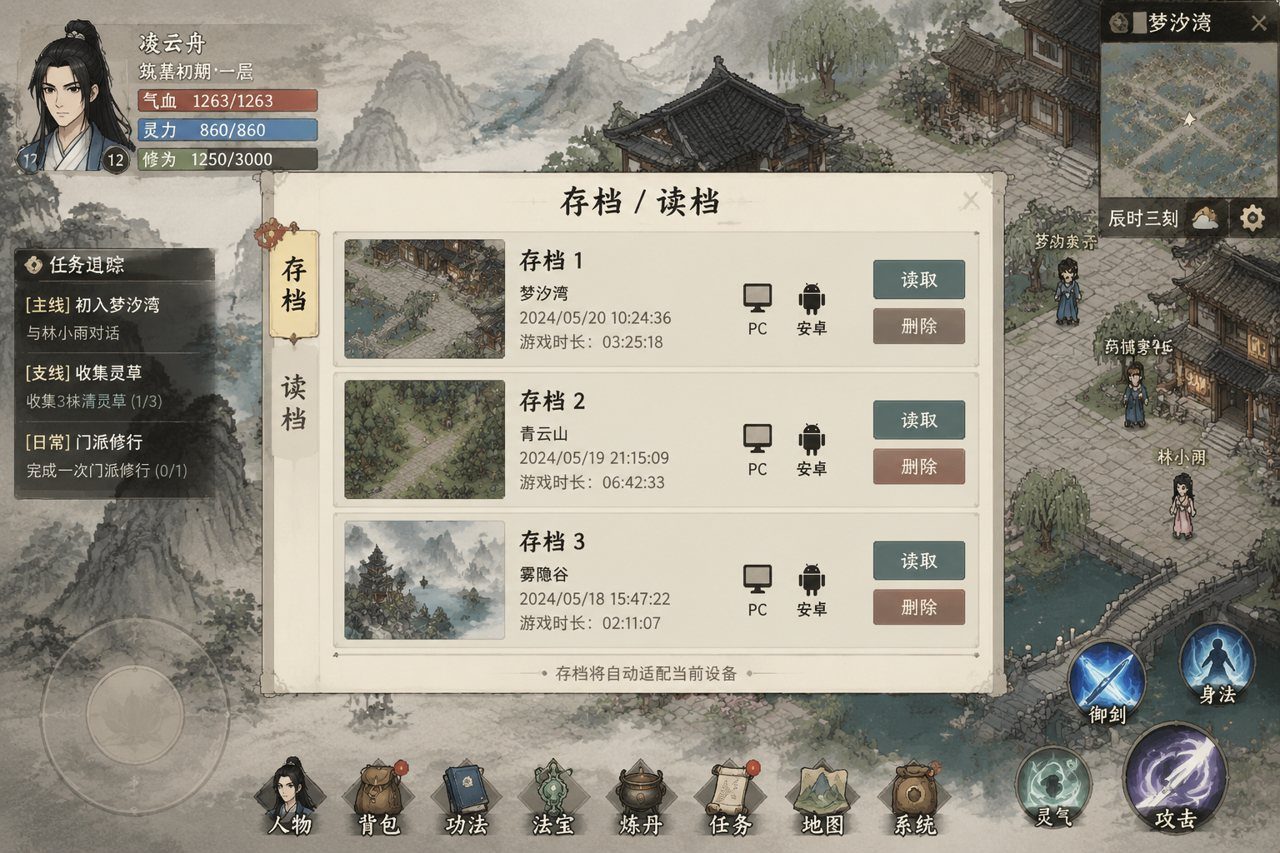 谪仙索欢录 操作界面 实机截图 1